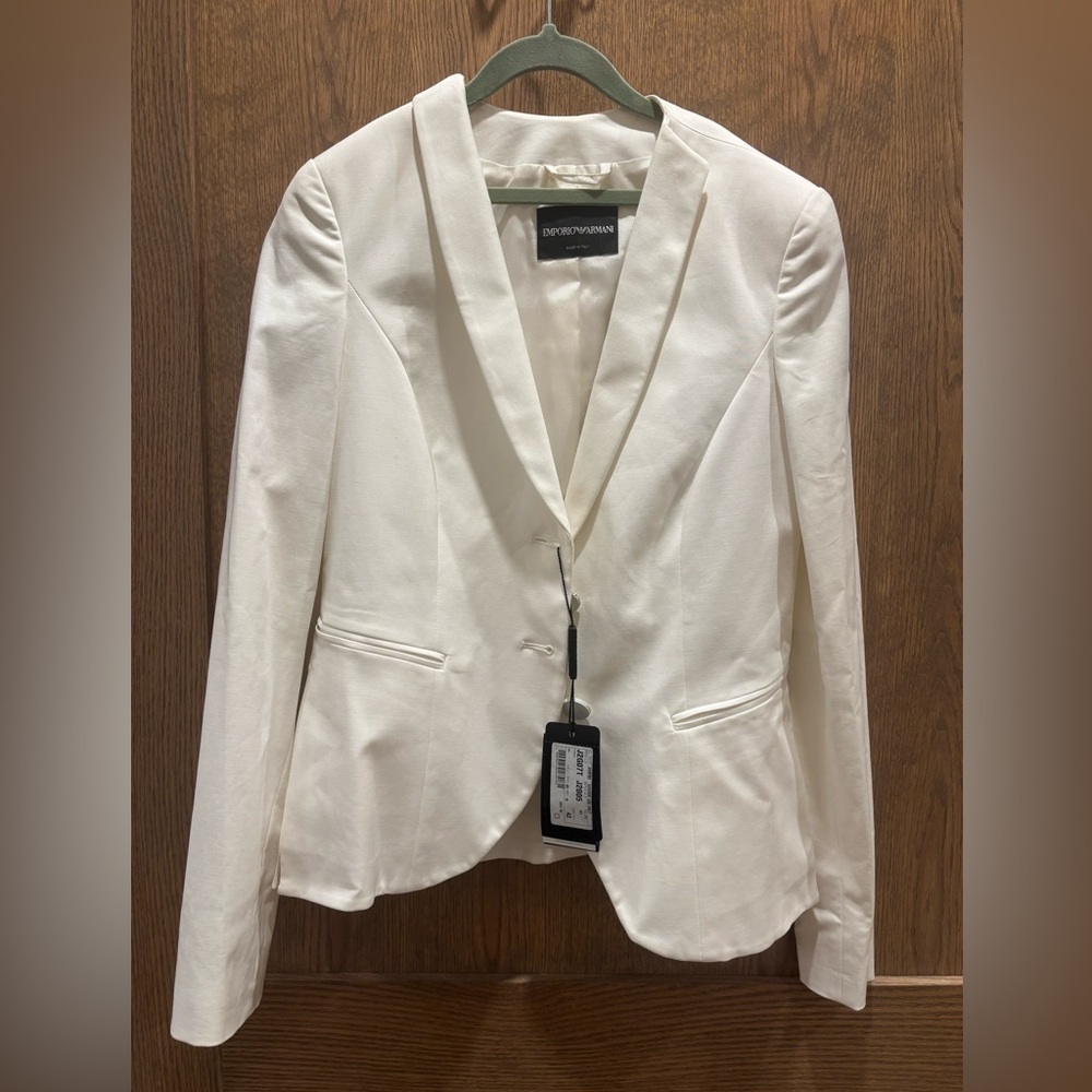 Emporio Armani White Tuxedo Blazer NWT
